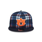 Auburn New Era 950 Plaid Statement Flat Bill Snapback Cap